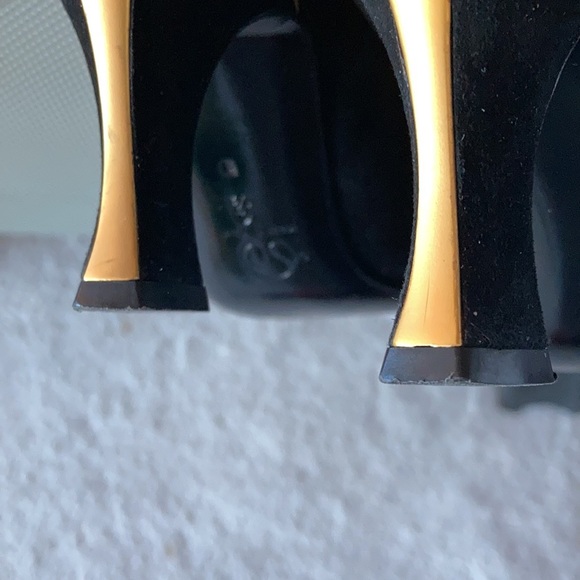 St John black suede heels made in Italy - Picture 5 of 6